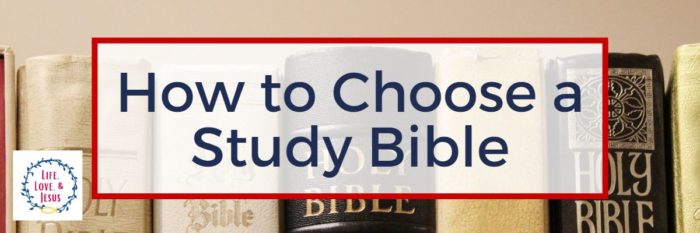 How to Choose a Study Bible