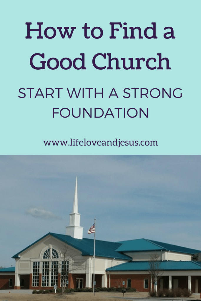 how to find a good church