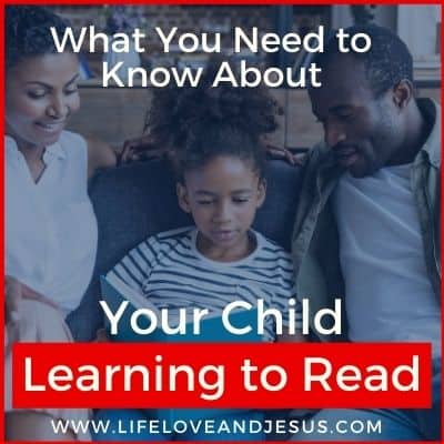 your child learning to read
