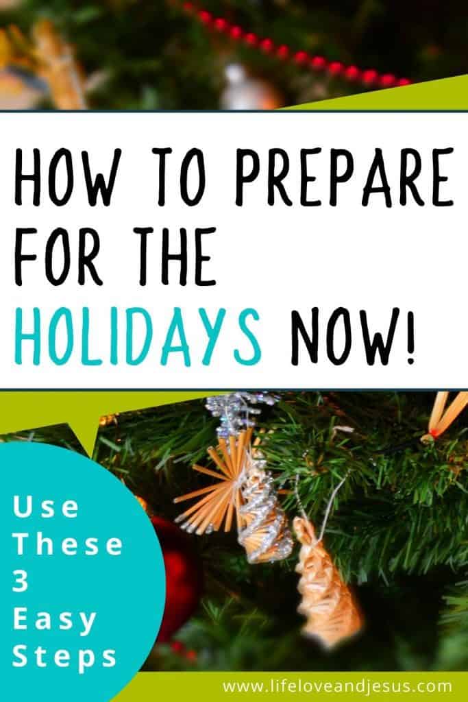 how to prepare for the holidays