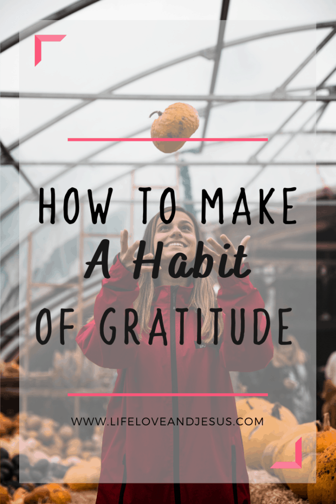 make gratitude a habit