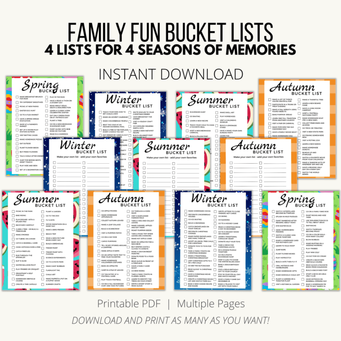 ad for family bucket list
